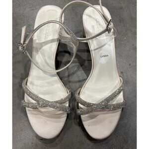Oleg Cassini Lynda Crystal Embellished Heals Size 7